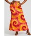 Bohemia Tie Dye Print High Waist Buttocks Bodycon Long Skirt