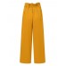 Women Wide  Legged Loose Maxi Length Zipper Pleated Side Pockets Pants