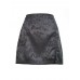 Split Jacquard Satin High Waist Zipper Skirts For Women