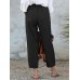 100  Cotton Solid Simple And Comfortable Work Pants