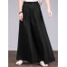 100  Cotton Woman Loose Fit Floor Length Pants