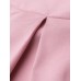 Women Solid Color High Waist Big Swing Zipper Casual Loose Long Skirt With Pocket