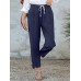 100  Cotton Solid Simple And Comfortable Work Pants