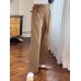 Women Side Pockets Casaul Elastic Waist Ankle Length Solid Pants