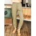 Wild Solid Color Elastic Waist Drawstring Straps Side Pockets Pants